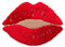 Iron on Patches - Kiss Lips Mouth red 5,8x4cm - Application Embroided Patch Badges by Catch-The-Patch®