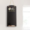 Chalkboards UK CHB125 - Pizarra de cocina con diseño de pollos en blanco y negro, con cuerda, bandeja y tiza, diseño de cabinas, madera, negro, 60 x 26,5 x 1 cm