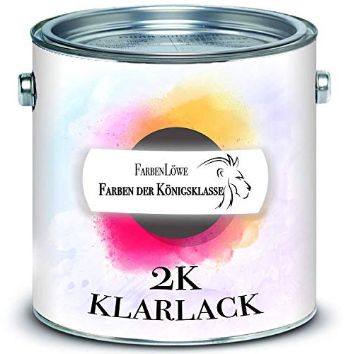 FARBENLÖWE hochmoderner 2 Komponenten Klarlack 2-K glänzend inkl. Härter Set (5 L)
