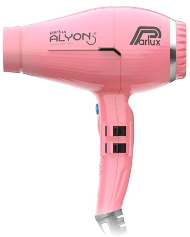 Parlux Alyon Hair Dryer. Air Ionizer Technology. 2250 W Dryer (Pink) | Air Ionizer Technology & 2 Concentrator Nozzles. 2 Speeds, 4 Temperatures & Cold Shot Button. (Pink)