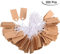 Markierung Etikette Preis Schilder Beschreibbare Blanko Preis Schilder Display Schilder mit Elastischer Aufhänge Schnur, Kraft (300 Packungen, 1.02 x 0.47 Zoll)