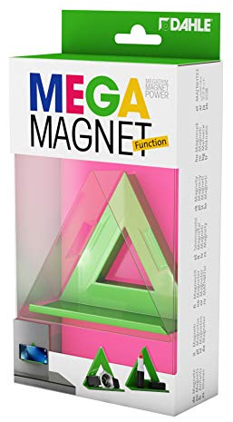 Dahle Mega Magnet DELTA XL (90 x 90 mm, inkl. Ablage) grün