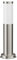ledscom.de Pollerleuchte PORU für außen, Edelstahl, rund, 38,5cm, inkl. E27 Lampe max. 963lm warm-weiß 3-Stufen Dimmen ohne Dimmer
