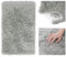 AmeliaHome Shaggy Teppich Hochflor 120x170 cm Kuschelteppich rutschfest rechteckig Karvag Stahl
