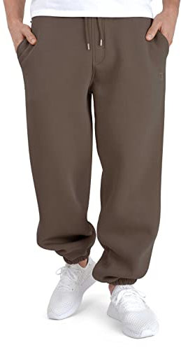 BACKSPIN Sportswear Jogginghose Herren & Damen Braun I Warme Unisex Jogging-Hose weit geschnitten mit 70% Baumwolle I Sweatpants kuschelig Freizeithose