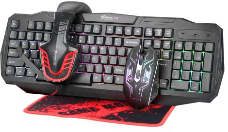 Xtrike Me Dream My Life CMX-407 Pack (Keyboard + Headset + Mouse + Mouse Pad) - Black
