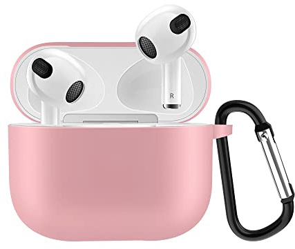 CoverKingz Hülle kompatibel mit AirPods 3 - Silikon Schutzhülle Cover - Case Tasche Rosa
