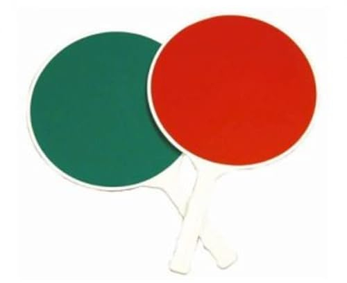 Paletta da cantiere edile stradale moviere di segnalazione traffico diametro 300 mm - rosso verde
