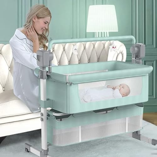 Elektrische 3-in-1-Babyschaukel und Wippe für Kleinkinder, Schaukelstuhl, Wiegenbett, tragbare Neugeborenen-Schaukel, mit Musik-Player, 5-Gang-Geschwindigkeit, 3-Gang-Timing, bestes Nachtbett für Kl
