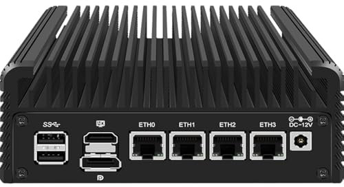 CWWK Mini PC Intel N Series 4 núcleos N100 sin ventilador Mini Host Soft Route. (Barebone)