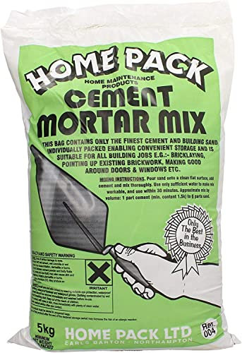 Home Pack Mortar Mix Cement Bag And Sand Ready To Use Ideal for Bricklaying Pointing And Rendering Building Suitable For Internal & External (20)