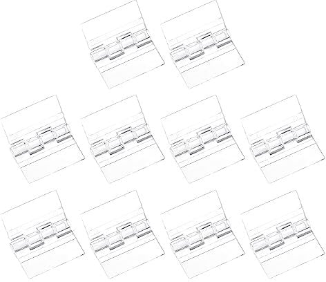 sourcing map 20Pcs Acrylic Hinges, Clear Acrylic Folding Hinge Transparent Hardware Hinge for Box Case Handicrafts (30x35mm/1.2x1.4inch)