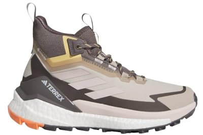 adidas Terrex Free Hiker GTX - Zapatos de senderismo para mujer, Wonder Beige/Masilla Malva/Tinte Ámbar, 8