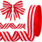 Rot-Weiß Gestreiftes Band, Rot und Weiß Gestreift Ripsband aus Polyester, für Weihnachtsdekoration Geschenkverpackung, Kunsthandwerk DIY, Hochzeit, Geburtstagsfeierdekoration (50 Yard X 20 MM)