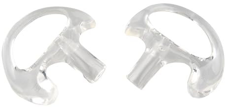Jopto Gommini Auricolari in Silicone per Tubo Acustico del Walkie-Talkie, per Tubo Audio Auricolari di Ricetrasmittente Compatibili con Motorola Baofeng Radio Bidirezionale (1 paio, Chiaro)