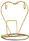 Leisurealeaneag Kaffeebecher-Halter, Abflussregal, Tassen-Präsentationsständer für Theke, Schrank, Gold, 15 x 12,5 cm