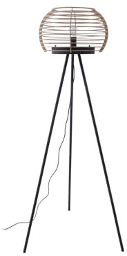 Lindby Stehlampe Ediz (Modern) in Schwarz aus Metall (1 flammig, E27) - Stehleuchte Standleuchte Floor Lamp Wohnzimmerlampe Wohnzimmerleuchte