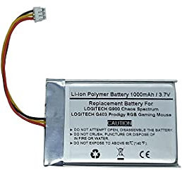 1000mAh 3.7V Replacement Battery for LOGITECH G900 Chaos Spectrum and G403 Prodigy RGB Gaming Mouse 533-000130