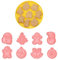 Xzeemo 8 Pz Moldes Galletas Animales, 3D Cortadores Galletas para Niños, Moldes para Hacer Galletas de Formas, Plástico Moldes Reposteria Animales para Galleta, Pastelería (Navidad B)