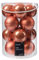 Weihnachtskugeln Glas 8cm 16 Stück - matt & glänzend - Große Christbaumkugeln Weihnachtsbaumkugeln für Weihnachten - Christbaumschmuck & Weihnachtsbaumschmuck - Kürbis