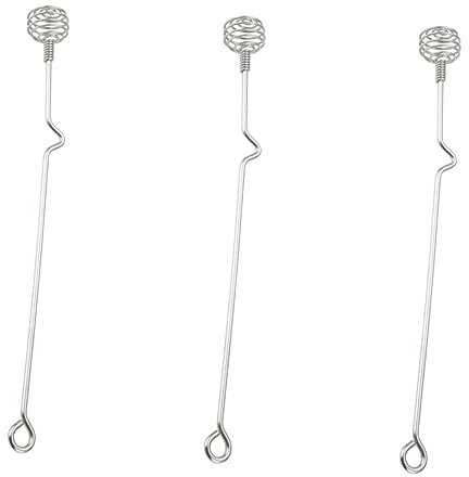 PHENOFICE Honigrührstäbchen-Set 3-teilig Edelstahlrührer Mit Griff Für Honigsirup