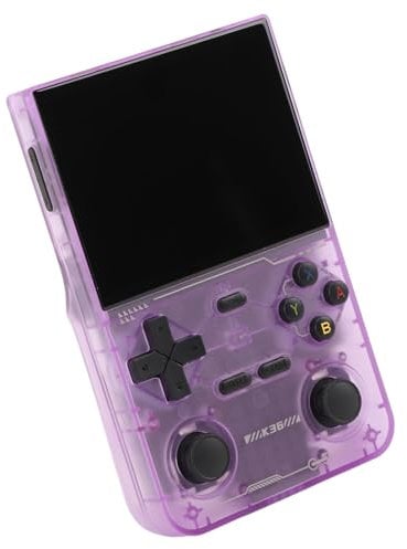 Bewinner Console per Videogiochi Portatile K36, Console per Videogiochi Portatili retrò Open Source, Supporto per Due Giocatori, Schermo IPS HD da 3,5 Pollici, 3500mAh (Violet)