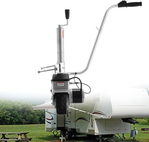 Lakenbroade Anhänger Stützrad elektrischer Anhängerwagen stützrad anhänger 12V Elektrische Rangierhilfe Trailer Hänger Wohnwagen