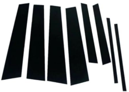 HANZOU 8 Stücke Autofenster Säule Beiträge Türverkleidungen Abdeckung Aufkleber Fit for Volkswagen Touran 1 T 2004-2013 2014 2015 Auto Styling Glänzend Schwarz Dekoration der Fahrzeugsäule