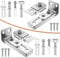 TOP-VIGOR 2 Set Bifold Door Hardware Repair Kit, Track Folding Pocket Bi-Fold Door Replacement Parts for 7/8 to 1 Track with Guide Wheel and Top Bottom Pivot Bracket for Accordion Barn Folding Door