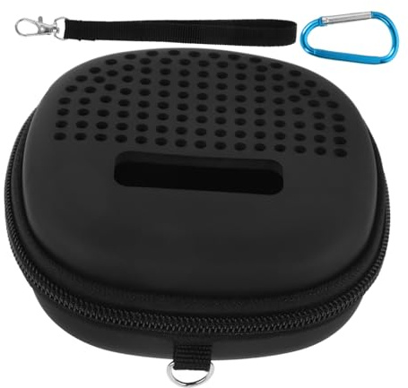 ERINGOGO Kabellose Lautsprecher Tragetasche aus Stoßfestem Silikon Kompatibel mit Soundlink Micro Schwarze Aufbewahrungshülle für Kabellosen Outdoor Schutz