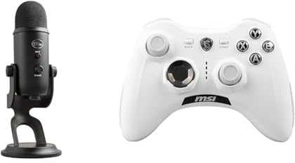 Blue Yeti USB-Mikrofon für & MSI Force GC30 V2 White Kabelloser