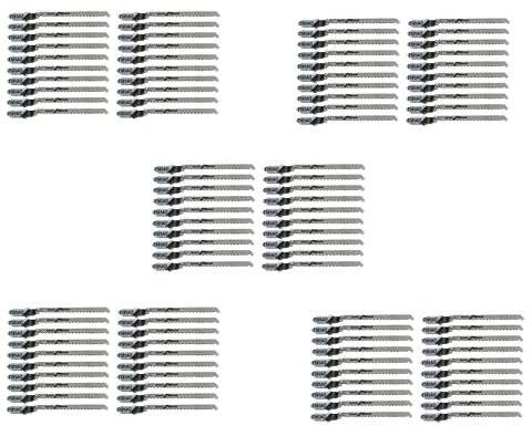 GREOHNMPAW 100Pcs Reciprocating Jigsaw Blade T101AO T-Shank Multi Jig Saw Blades for Wood Plastic Cutting Disc