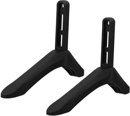 Garneck Tv Stand Base Plastic Legs Sturdy Mount Pedestal and Replacement Tabletop Feet for Bedroom Living Use As Floor Tv Stand