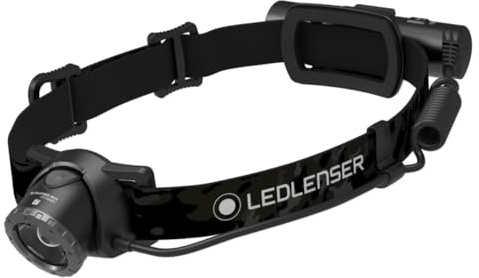 Ledlenser MH10 SE Akku-LED-Stirnlampe, 600lm, 150m Leuchtweite, IP54, 158g | Fokussierbar, bis zu 120h Leuchtdauer, rotes Rücklicht, inkl. Farbfilter & Gürteltasche, ideal für Camping, Angeln & Wandern