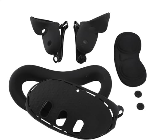 BONKZEBU VR-Silikon-Schutzhüllen-Set, Weiche, Komfortable Griffabdeckung für Meta, Leicht zu Reinigen für VR-Enthusiasten