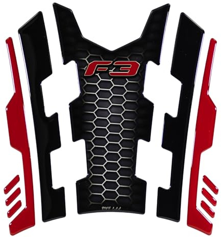 Aufkleber 3D Tankpad Wabe rot kompatibel mit can-am Spyder F3 X510517VA