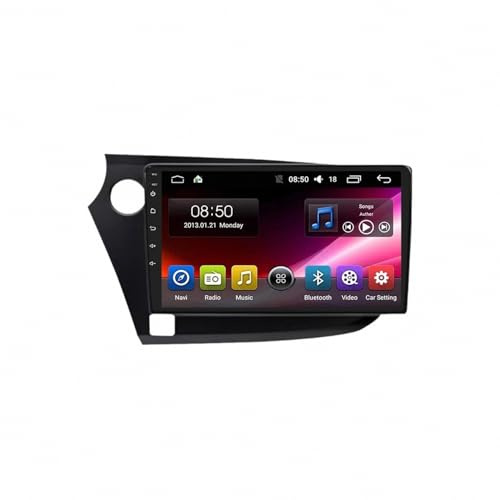 Radio Macchina Touch Screen per Honda Insight 2009-2014 Schermo Touch Portatile Wireless di Backup con Bluetooth Wifi, Controllo Vocale, Aux, Mirror, 4 Nucleo 1G+32G