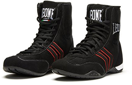 LEONE 1947, Botas De Boxeo, Unisex Adulto, Negro, 41, CL188