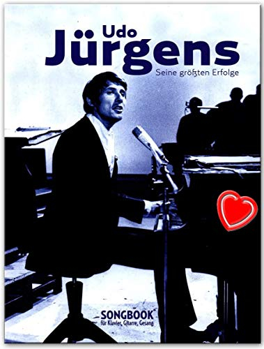 Udo Jürgens – Seine größten Erfolge für Klavier, Gesang und Gitarre - Songbook mit mit bunter herzförmiger Notenklammer - Verlag: Bosworth - BOE7881-9783865439772