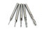 TEMO 5 pc Carbide Downcut Inlay Router Bits Set: 1/8 inch (3.2mm), 3/32 inch (2.4mm), 1/16 inch (1.6mm), 3/64 inch (1.2mm), and 1/32 inch (0.8mm)