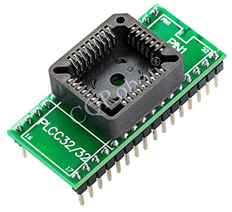 CQRobot IC Programmer Adapter PLCC32 to DIP32, Pitch 1.27mm Bios Test for PLCC32 Package.