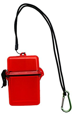 perfk Diving Waterproof Dry Storage Box, schwimmende Box zum Schutz von Smartphones elektrische Artikel für Scuba Schnorcheln Kajakfahren, Rot