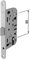 Serratura AGB Mediana Evolution - con scrocco centrale - versione cilindro YALE colore ottone lucido frontale larghezza mm.18