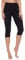 Merry Style Damen Leggings 3/4 Capri Leggings Damen aus Baumwolle Capri Sportleggings MS10-199 (Schwarz, L)
