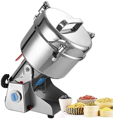 RANRANJJ Épices Moulin à noix hachoir Moulin Sup en acier inoxydable électrique à haute vitesse Medicial poudre machine commerciale Céréales grains Moulin Grinder for Pulverizer Grains de blé de maïs