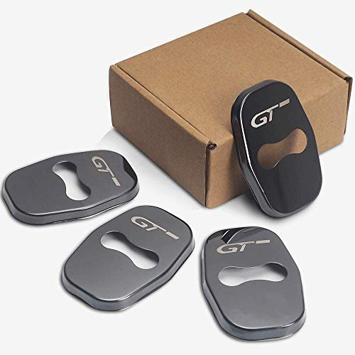 QQY Couvercle de Serrure de Porte, pour Peugeot 206 5008 4008 3008 207 308 408 307 508 GT Voiture Verrouiller Protection Couverture Accessoires Anti-Rouille en Acier Inoxydable Intérieurs, 4Pcs