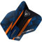 WINMAU Prism Alpha Blue & Orange Hexagon Extra Thick Dart Flights - 1 Satz pro Packung (Insgesamt 3 Flüge)