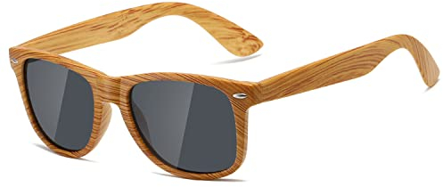 kimorn Polarisierte Sonnenbrille Klassische Unisex Horn Umrandet 80's Retro Eyewear AE0300