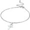 unift Ankh Croix Bracelet Cheville Pour Femme Fille En Acier Inoxydable Égyptien Clé De Vie Croix Bracelet Cheville Mode Charme Ankh Croix Amulette Bijoux (argent)