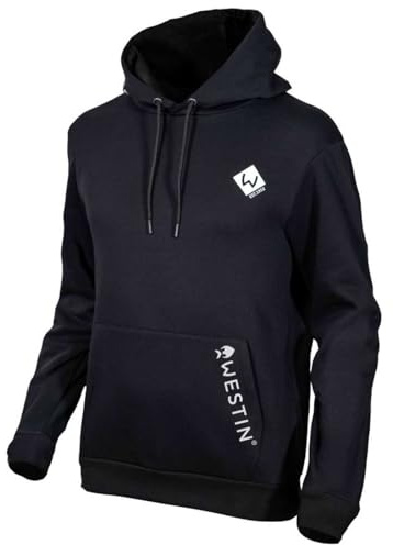 Westin Pro Hoodie Black - Angelpullover, Größe:S